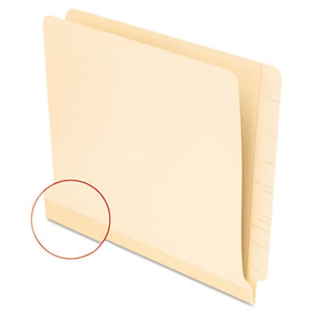 Officespace Laminate Shelf File Folder- Straight Cut- End Tab- 11 Pt Manila- Letter- 100/Box, 100PK OF40232